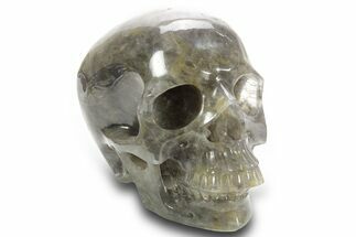 Realistic Smoky Quartz Crystal Skull - Madagascar #378775
