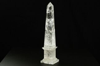 Polished Clear Quartz Obelisk - Madagascar #378866