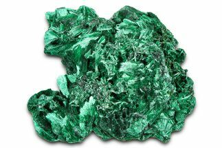 Silky Fibrous Malachite Cluster - DR Congo #379641