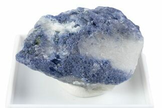 Brilliant Blue Dumortierite with Milky Quartz - Brazil #380120