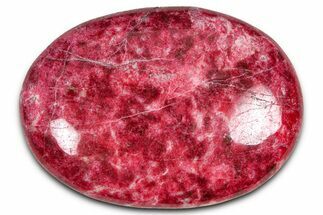 Vibrant Polished Thulite Stone - Trondheim, Norway #380817