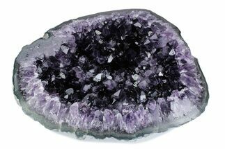 Wide, Dark Purple Amethyst Geode - Uruguay #379353