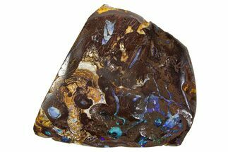 Colorful Polished Boulder Opal Specimen - Queensland, Australia #381774