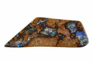 Colorful Polished Boulder Opal Specimen - Queensland, Australia #381779
