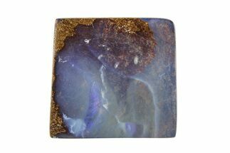 Flashy Polished Boulder Opal Specimen - Queensland, Australia #381783