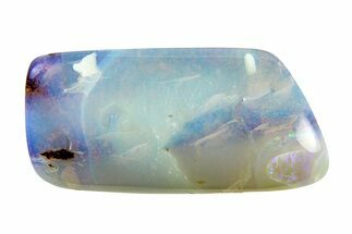 Colorful Polished Boulder Opal Specimen - Queensland, Australia #381815
