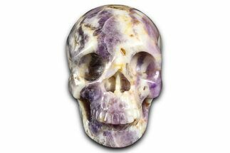 Realistic Chevron Amethyst Skull #382106