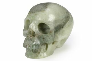 Realistic, Polished Chinese Amazonite Skull #382234
