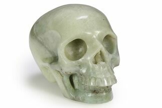 Realistic, Polished Chinese Amazonite Skull #382235