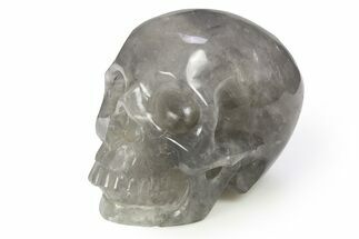 Realistic Gray Quartz Crystal Skull #382253