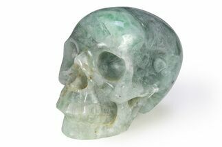 Realistic Green Fluorite Skull #382270