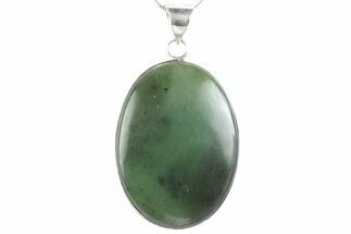 Polished Jade (Nephrite) Pendant - Afghanistan #376933