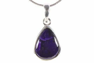 Polished Sugilite Pendant (Necklace) - Sterling Silver #382731