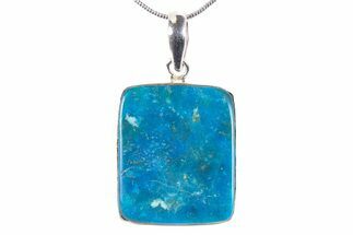 Peruvian Blue Opal Pendant (Necklace) - Sterling Silver #382773
