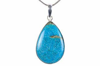 Peruvian Blue Opal Pendant (Necklace) - Sterling Silver #382775