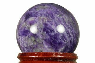 Polished Purple Charoite Sphere - Siberia #383328