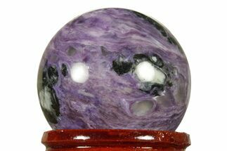 Polished Purple Charoite Sphere - Siberia #383330