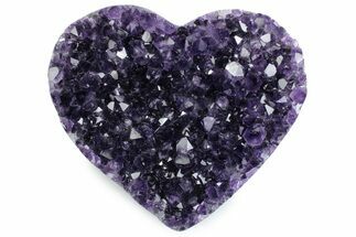 Deep Purple Amethyst Heart - Uruguay #383321