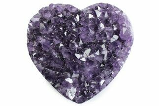 Sparkling Purple Amethyst Heart - Uruguay #383322